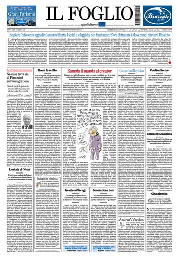 Prima-pagina-il foglio-messina-edizione-di-oggi-23-08-2024